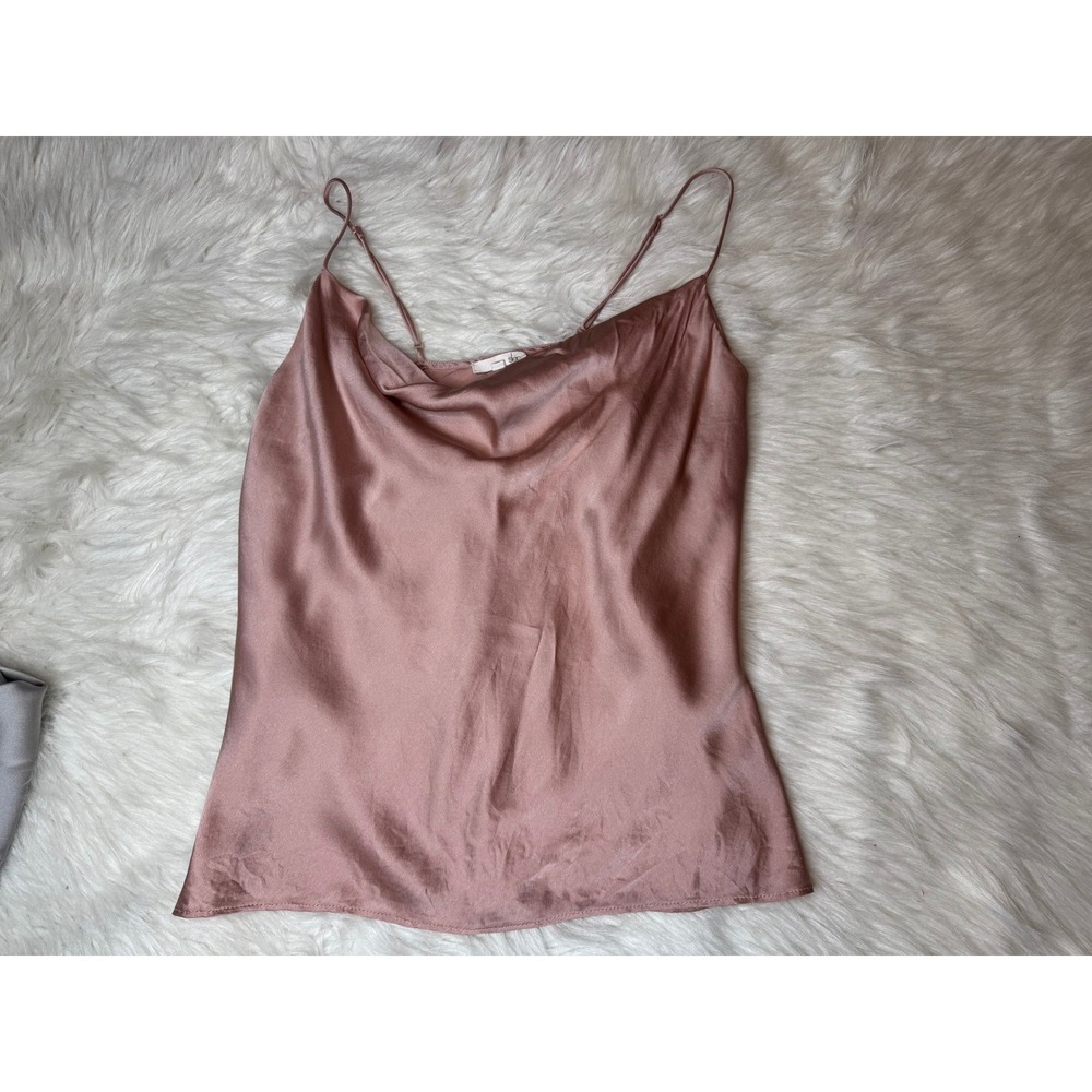 Skin Silk Camisole Bundle Grey Pink Racerback Tops Size 3 Small - Picture 10 of 12